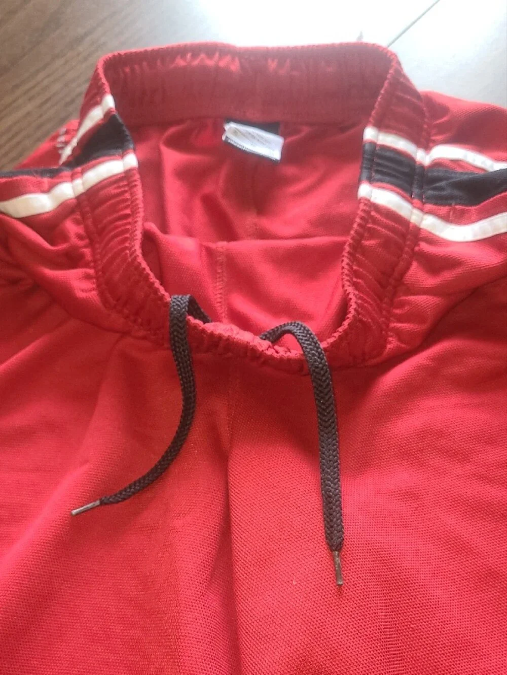 Nike Red and Black Boys' Athletic Shorts with White Trim Size XL